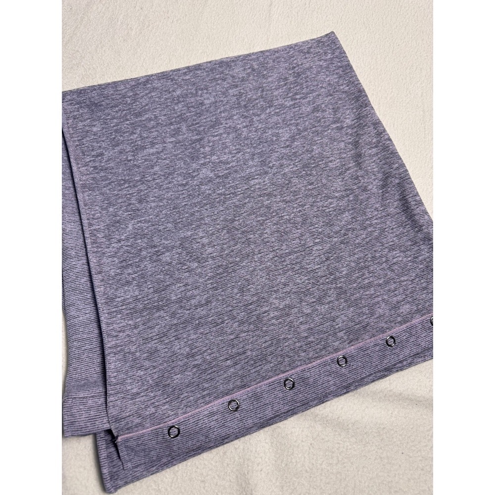 Lululemon Vinyasa Scarf Womens OS Purple  Heathered Snap Convertible Wrap